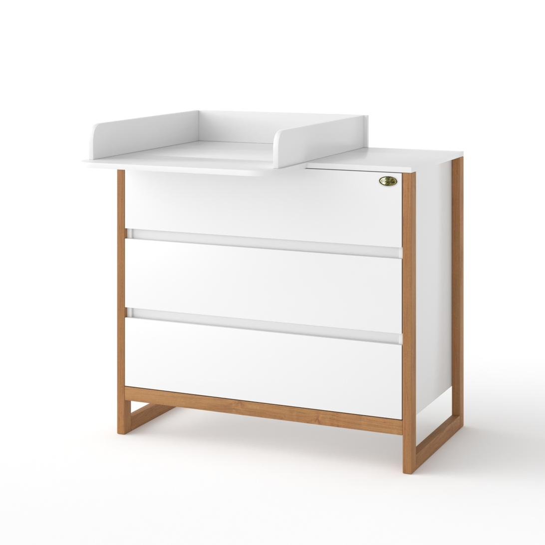 White and oak dresser